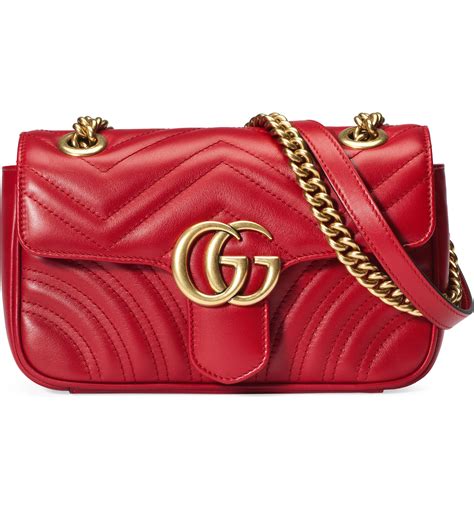 gucci red marmont medium matelassé shoulder bag|Gucci Marmont bag small black.